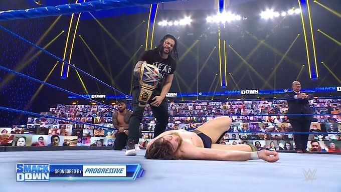 A common sight that ended SmackDown