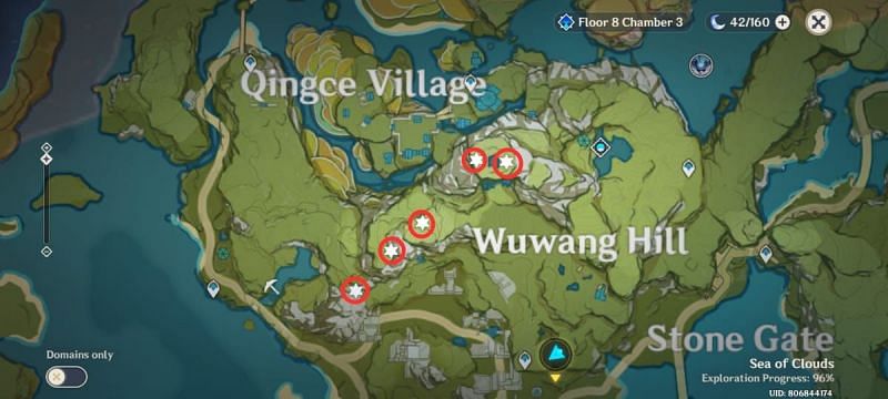 The Qingce village and Wuwang Hill