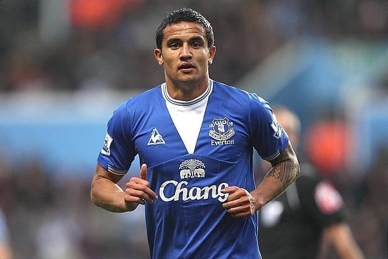Tim Cahill played eight Premier League seasons with Everton.