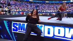 Nia Jax reacts to embarrassing spot on SmackDown