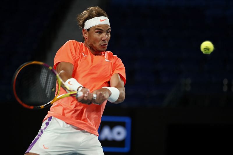 Rafael Nadal at the 2021 Australian Open