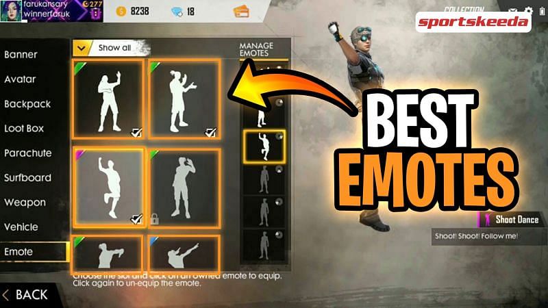 Emotes reflect the positive vibes of the game (Image via Sportskeeda)