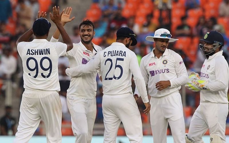 Axar Patel has scalped 13 wickets at a strike-rate of 28.77 across three Test innings so far [Credits: BCCI]