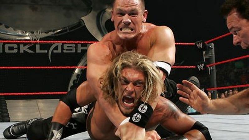 Edge and John Cena