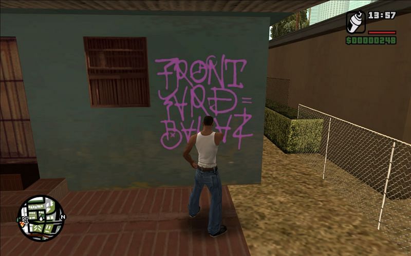 There are not a lot of objectives in Tagging Up Turf (Image via GTA Wiki)