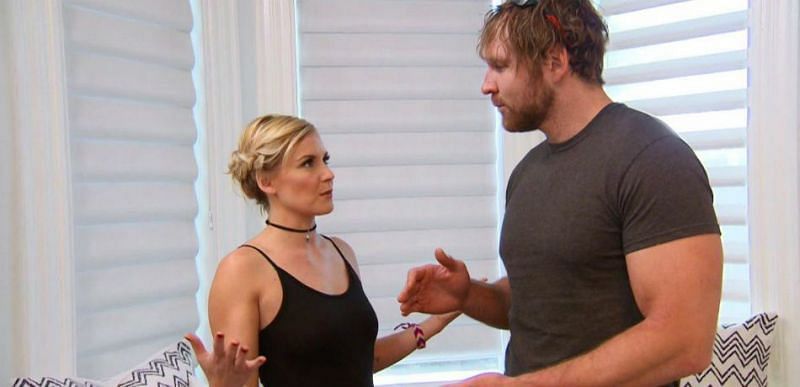 Dean Ambrose and Renee Young in WWE