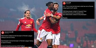 Twitter explodes as Manchester United smash Southampton by NINE goals at Old Trafford