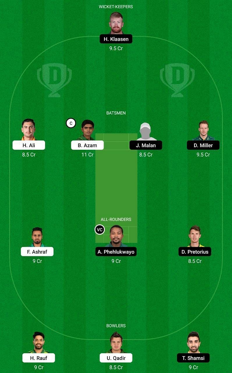 Pakistan vs South African Dream11 Tips