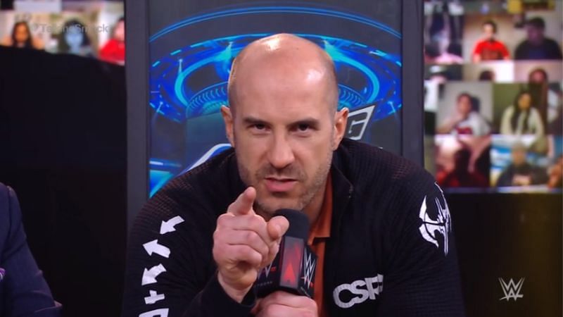 Cesaro spoke directly to the camera on WWE Talking Smack