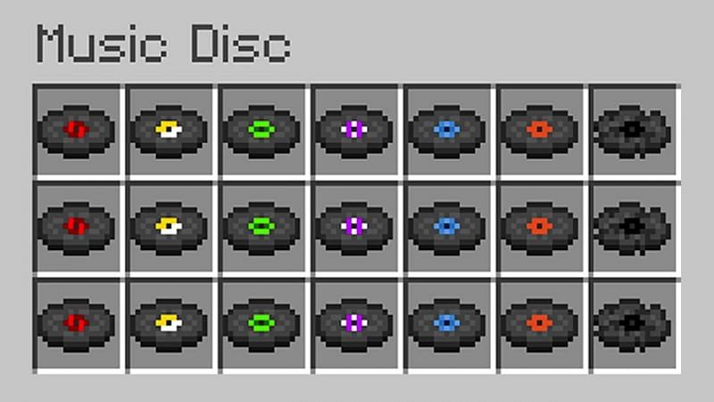 Music Discs (Image via Minecraft)