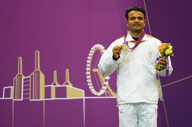 Vijay Kumar with his Silver Medal at 2012 Summer Olympics