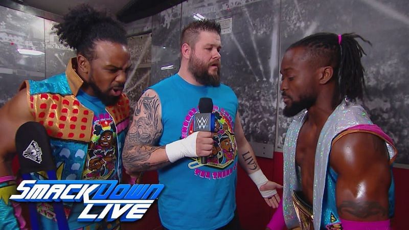 Kevin Owens with the New Day