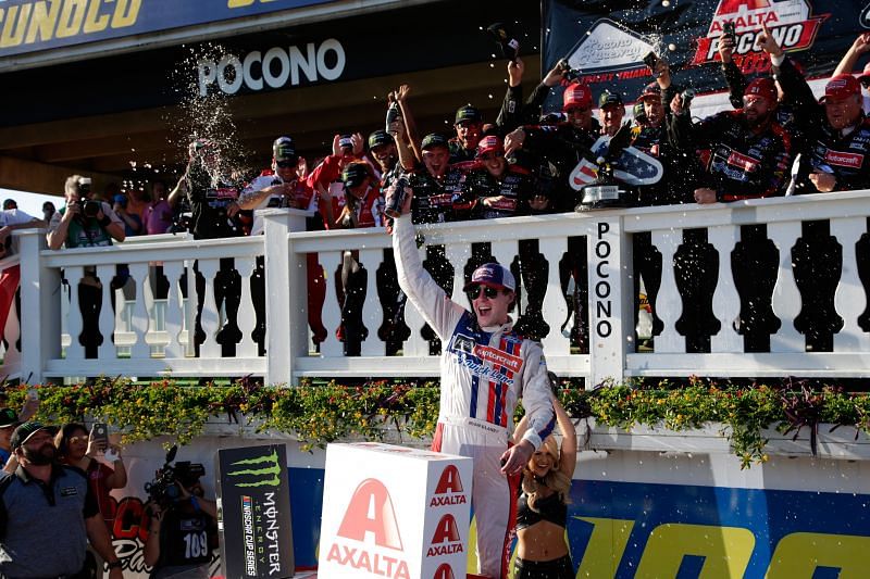 Ryan Blaney&#039;s first-ever Cup Series victory came at Pocono Raceway. Photo/Getty Images