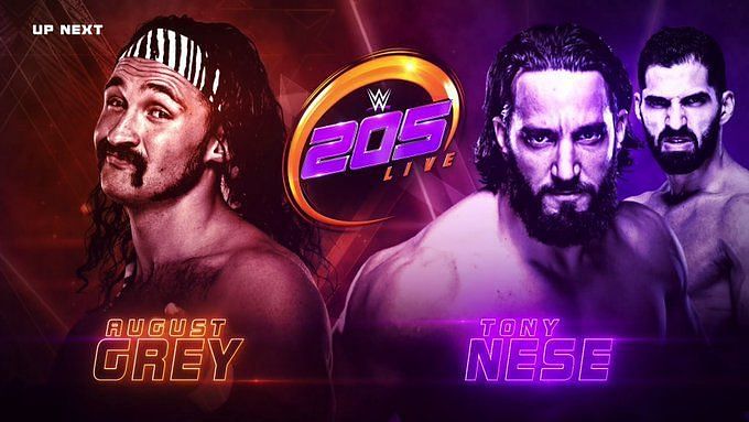 August Grey brought in some back-up for his match with Tony Nese on 205 Live