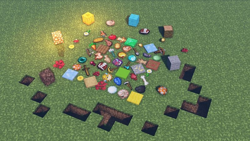 Tons of different Minecraft items (Image via Minecraft)