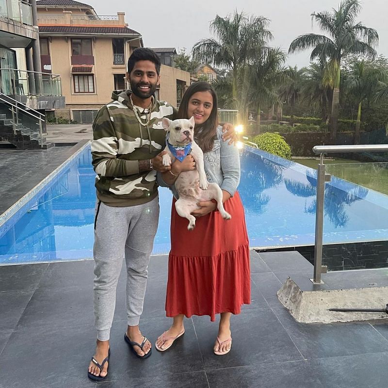 Suryakumar Yadav and his wife