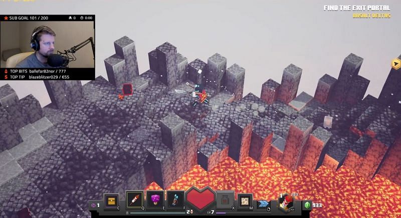 A look at the Flames of The Nether DLC in action! (Image via CreeChamp on Twitch)