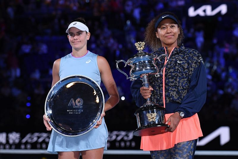 Naomi Osaka and Jennifer Brady