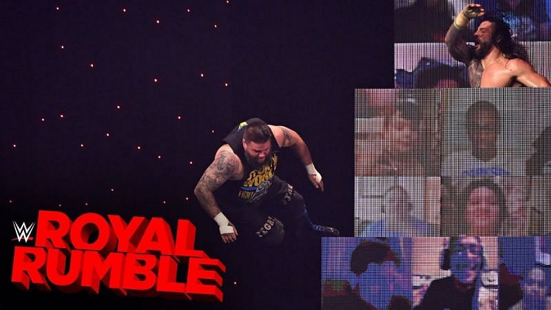 Kevin Owens took a lot of crazy bumps at the WWE Royal Rumble last night.