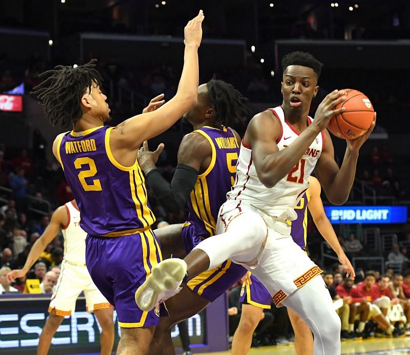 Trendon Watford #2 coming down with a rebound