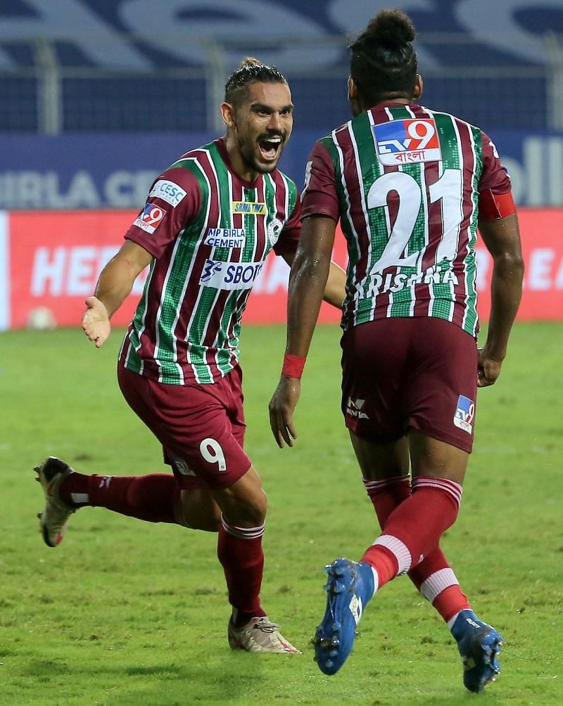 David Williams (left) and Roy Krishna (right) have proved to be a deadly duo for ATK Mohun Bagan this season (Image Courtesy: ISL Media)