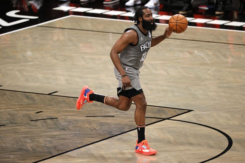 NBA DFS option James Harden of the Brooklyn Nets.