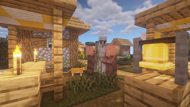 Town party! (Image via Minecraft)