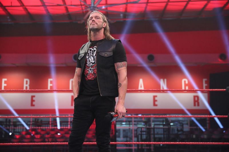 Edge had to wrestle without fans in attendance