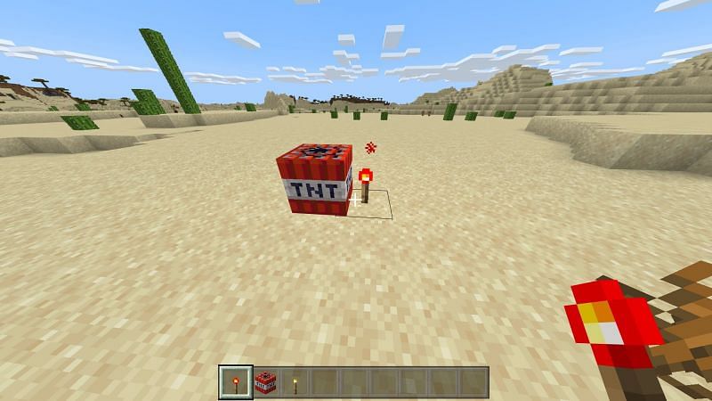 Activating TNT in Minecraft