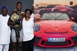 "It's a sign of success" - UFC middleweight king Israel Adesanya gifts his parents a brand new Porsche