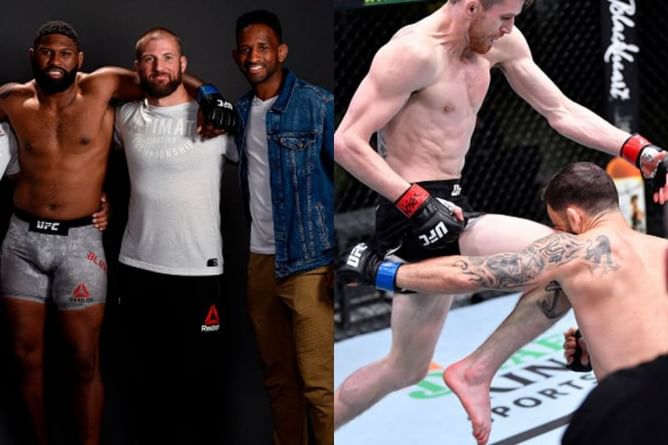 Watch: Cory Sandhagen's teammates predict spectacular flying knee KO before it happens!