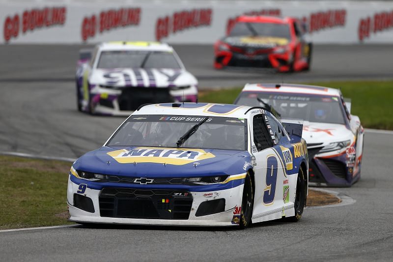 Chase Elliott in the NASCAR Cup Series Go Bowling 235 at Daytona.