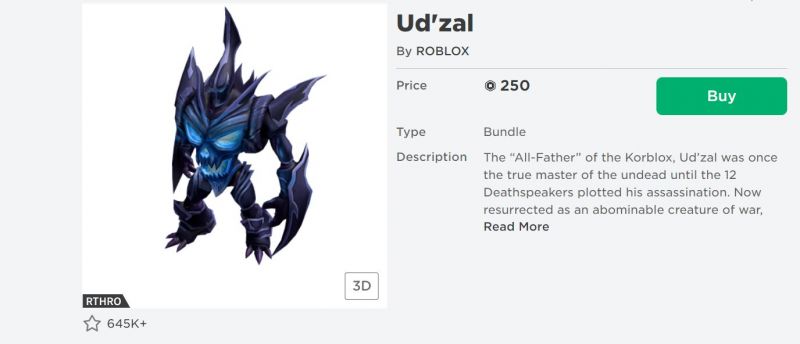 Ud'zal - Roblox