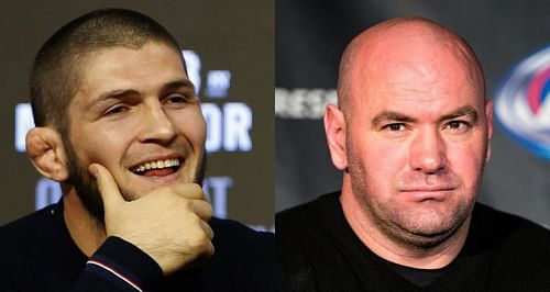 Khabib Nurmagomedov (Left) and Dana White (Right)