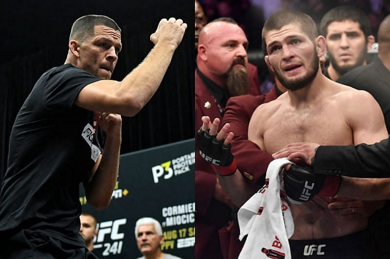 Nate Diaz and Khabib Nurmagomedov