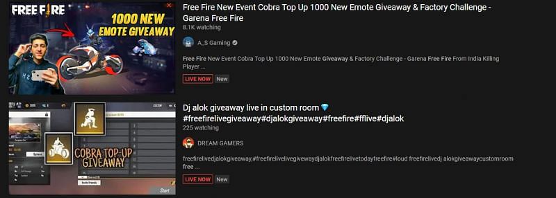 Giveaways and custom rooms