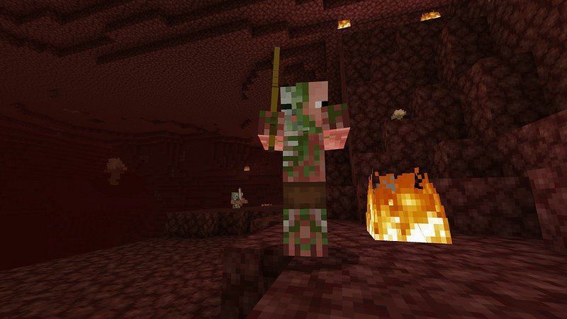 Zombie pigman mob in the nether