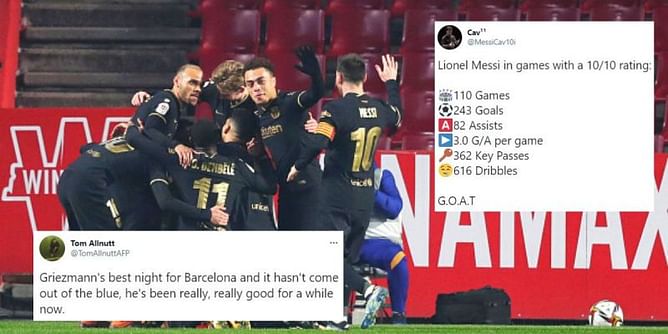 Twitter explodes as Barcelona stage stunning comeback to reach Copa del Rey semis