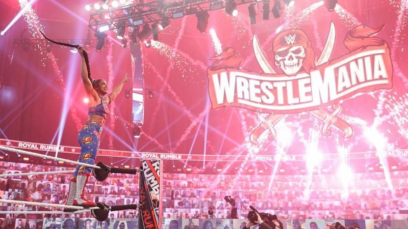 रिया रिप्ली को एलिमिनेट करते हुए बियांका ब्लेयर ने विमेंस Royal Rumble मैच जीता था 