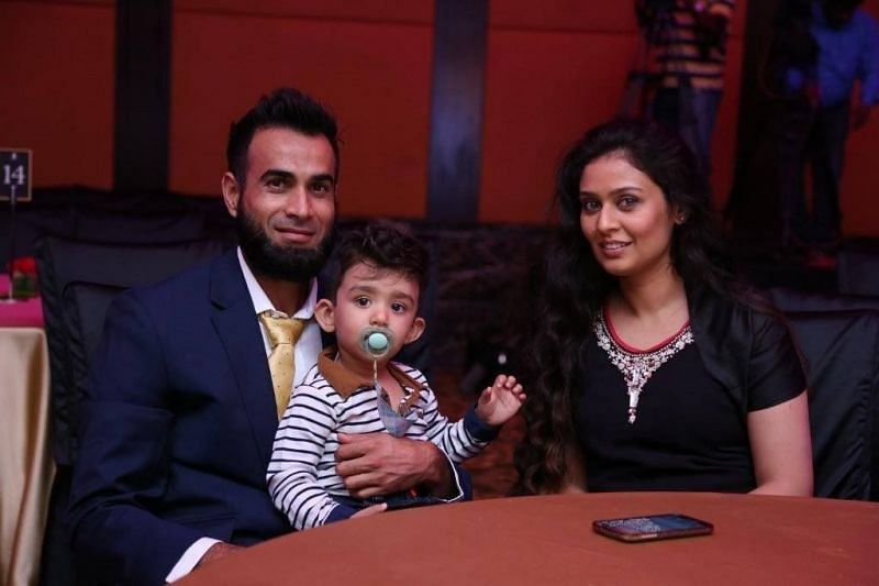 Imran Tahir with his family