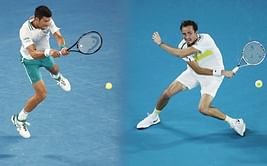 When Novak Djokovic is in the zone he doesn't miss, I'm not bad at that also: Daniil Medvedev