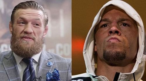 Conor McGregor (left); Nate Diaz (right)