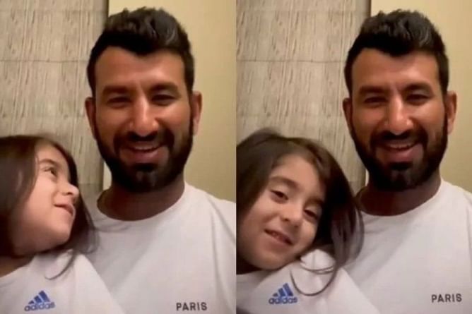 Cheteshwar Pujara's daughter wins hearts in his video after being picked by CSK