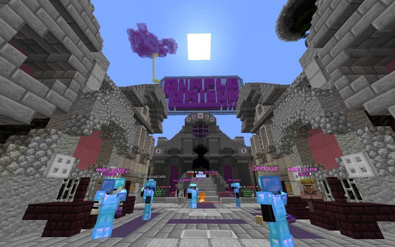 Purple Prison is one of the best Minecraft lucky block server.s