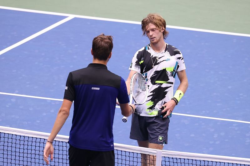 Andrey Rublev (right)