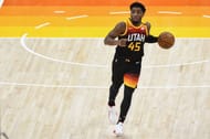 Donovan Mitchell #45 of the Utah Jazz.