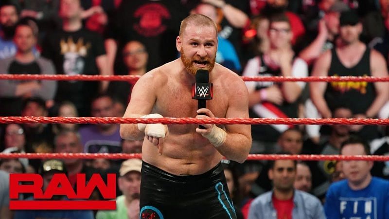 Sami Zayn with short hair in 2019