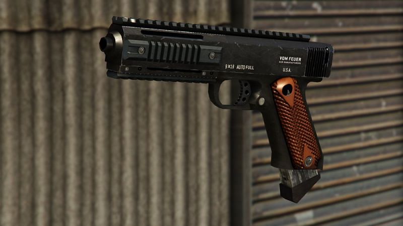 The AP Pistol is one of the most potent guns in GTA Online (Image via GTA Wiki)