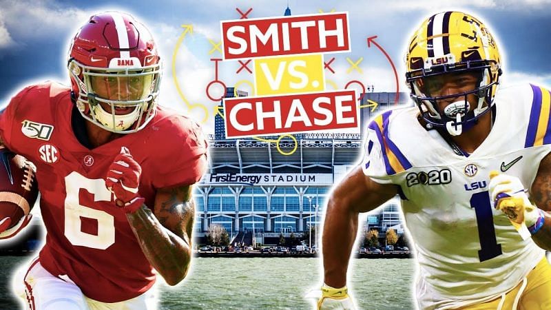 Alabama WR Devonta Smith vs LSU WR Ja&#039;Marr Chase