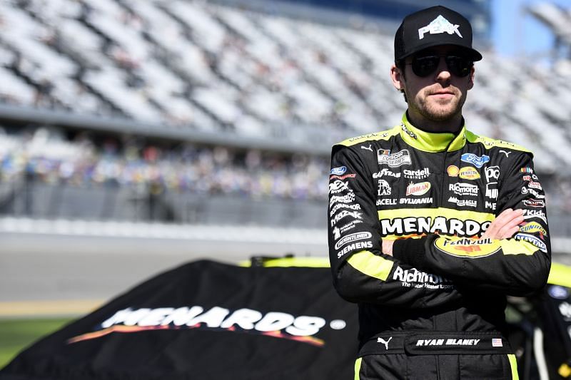 Ryan Blaney at the 2020 Daytona 500 qualifying. )Photo by Jared C. Tilton/Getty Images)